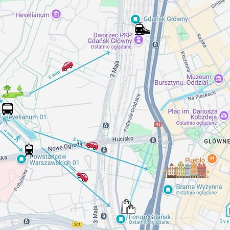 Swish Apartment -10 Min To Old Town Gdansk,Pkp & Shopping Mall Екстериор снимка